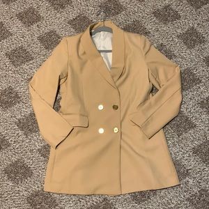 Tan Oversized Blazer